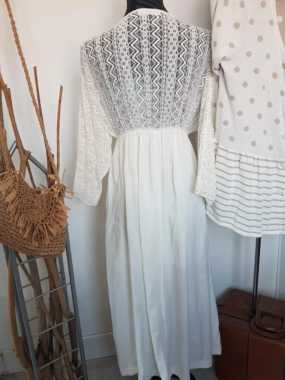 Vestido branco quebrado – photo 4